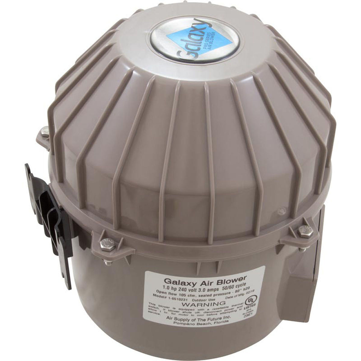 Soplador, suministro de aire Galaxy V2, 1,0 hp, 230 V, 3,0 A, cableado