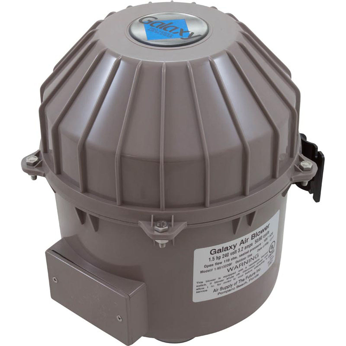 Blower, Air Supply Galaxy Pro, 1.5hp, 230v, 3.2A, Hardwire