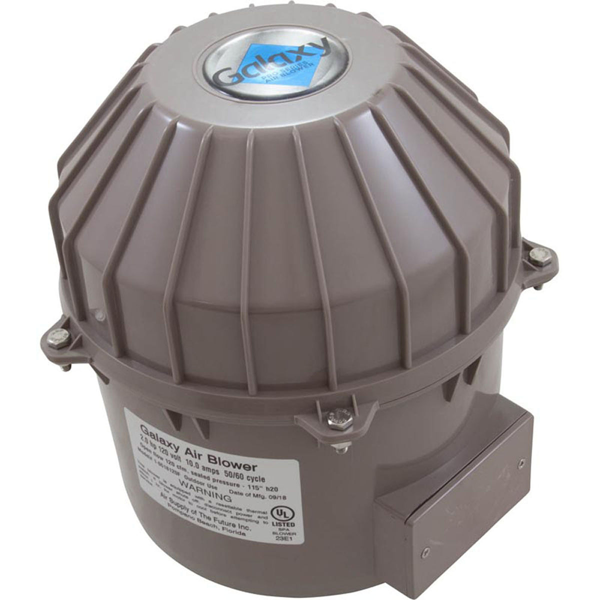 Blower, Air Supply Galaxy Pro, 2.0hp, 115v, 10.0A, Hardwire