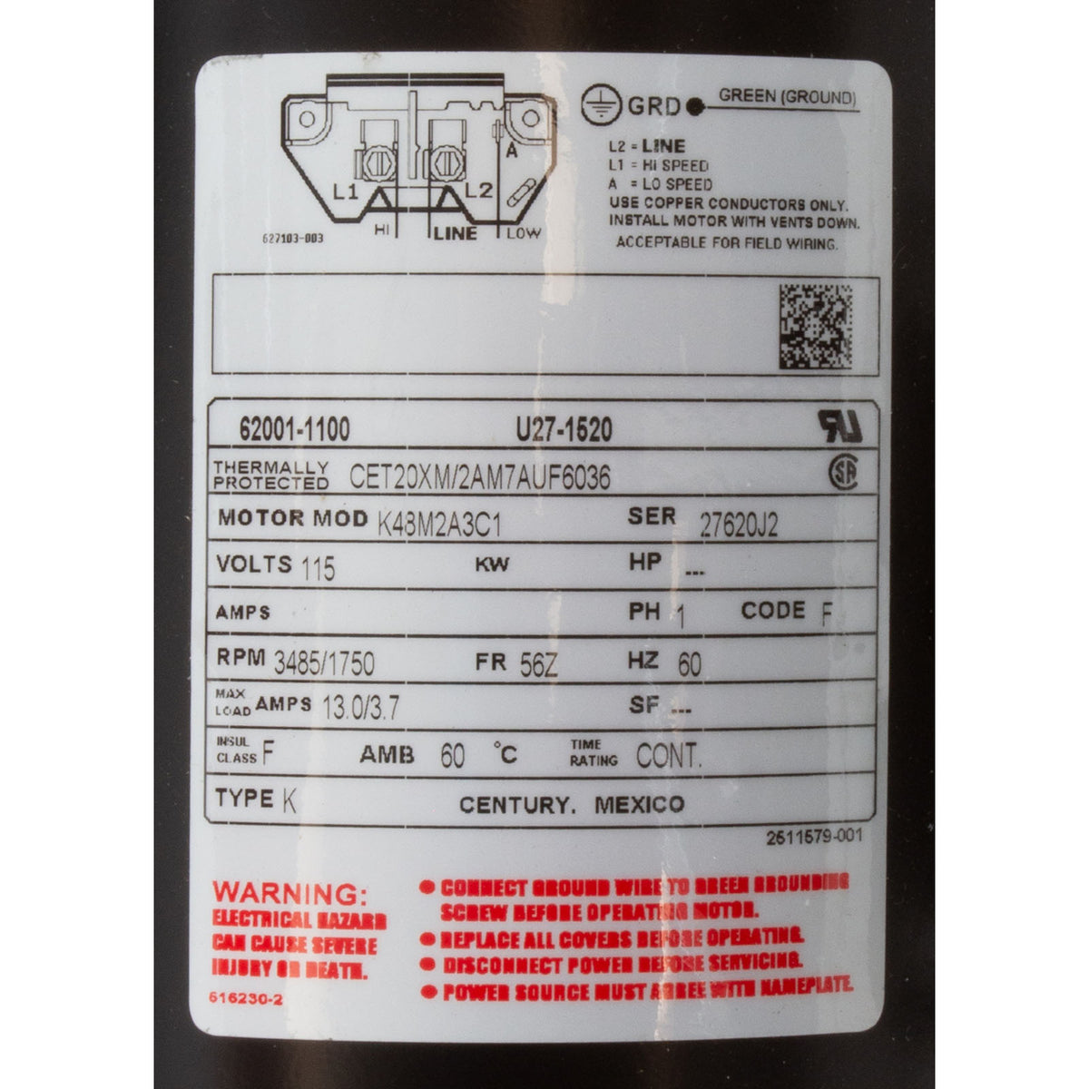Pump, BWG, Dura-Jet, 1.5hp, 115v, 2-Spd, Low AMP, 2", OEM