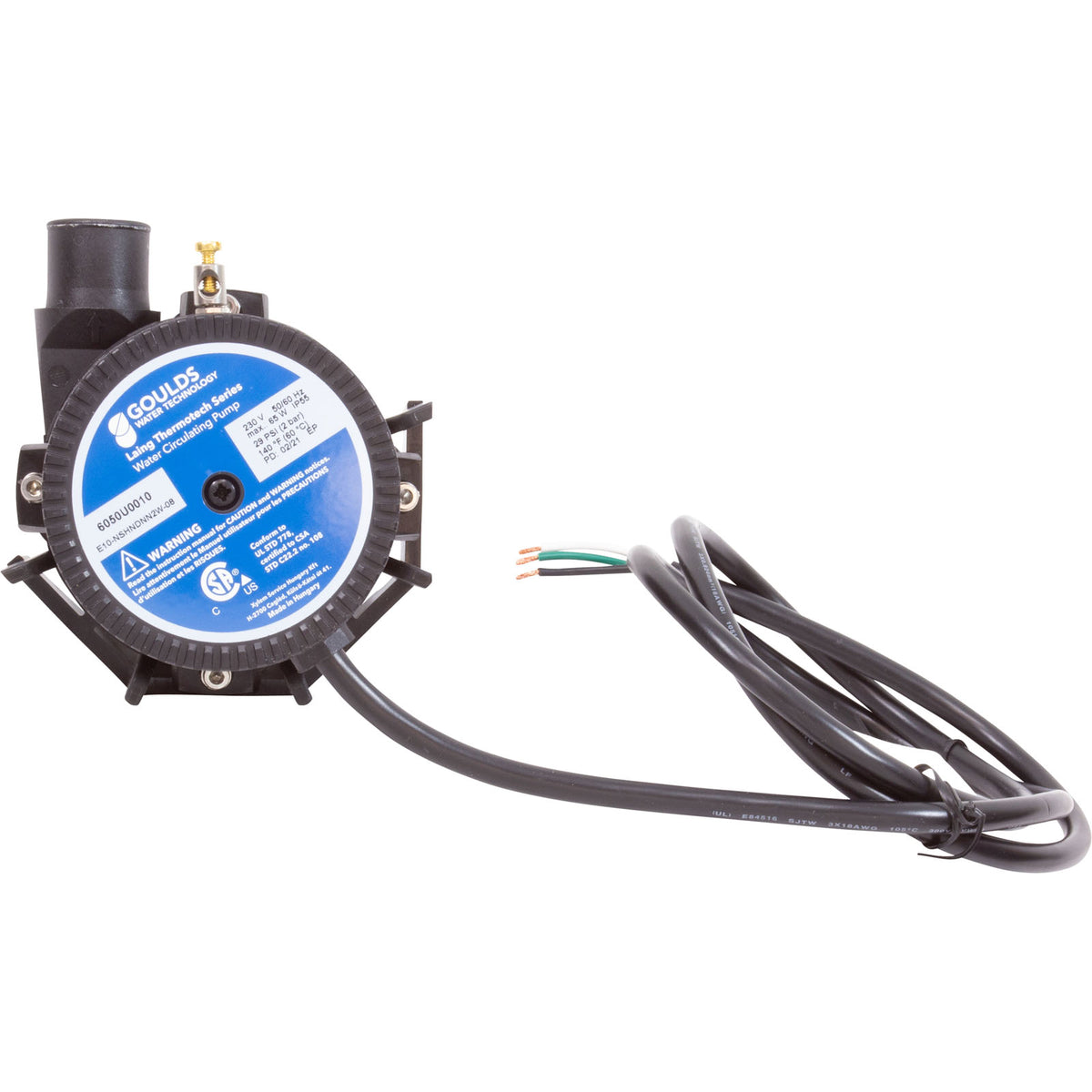 Pump, Circ, Laing E-10, 230v, 1"b, 4ft Bare Cord, OEM