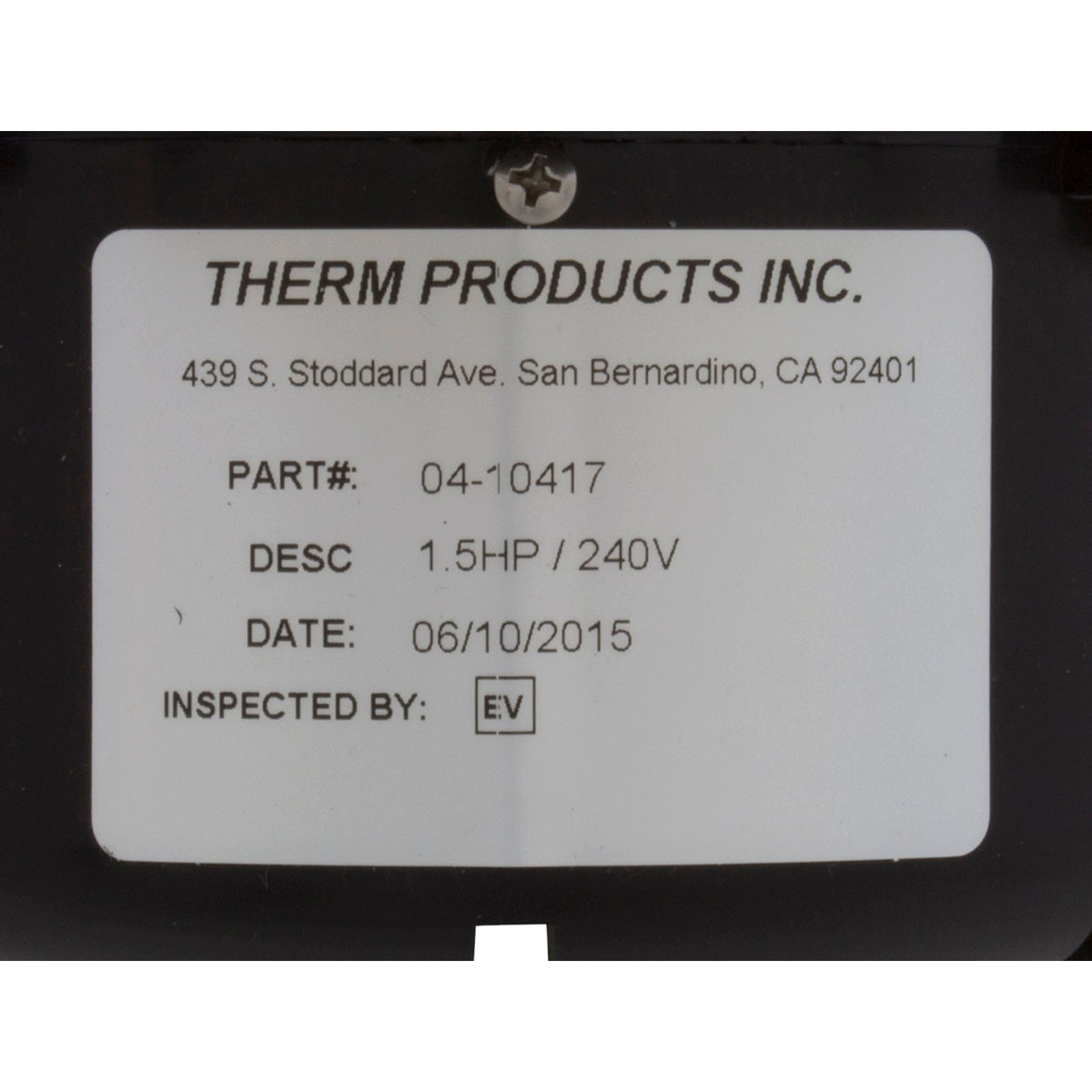Blower, Therm Products Deluxe, 1.5hp, 230v, 2"