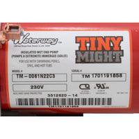 Pump, Circ, WW Tiny Might, 1/16hp, 230v, 1/2"s x s/1"Union, OEM
