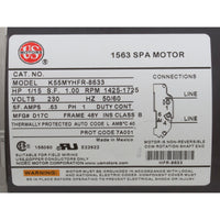 Pump, Circ, WW Iron Might, 1/15hp, 0.63A, 230v, 48fr, OEM