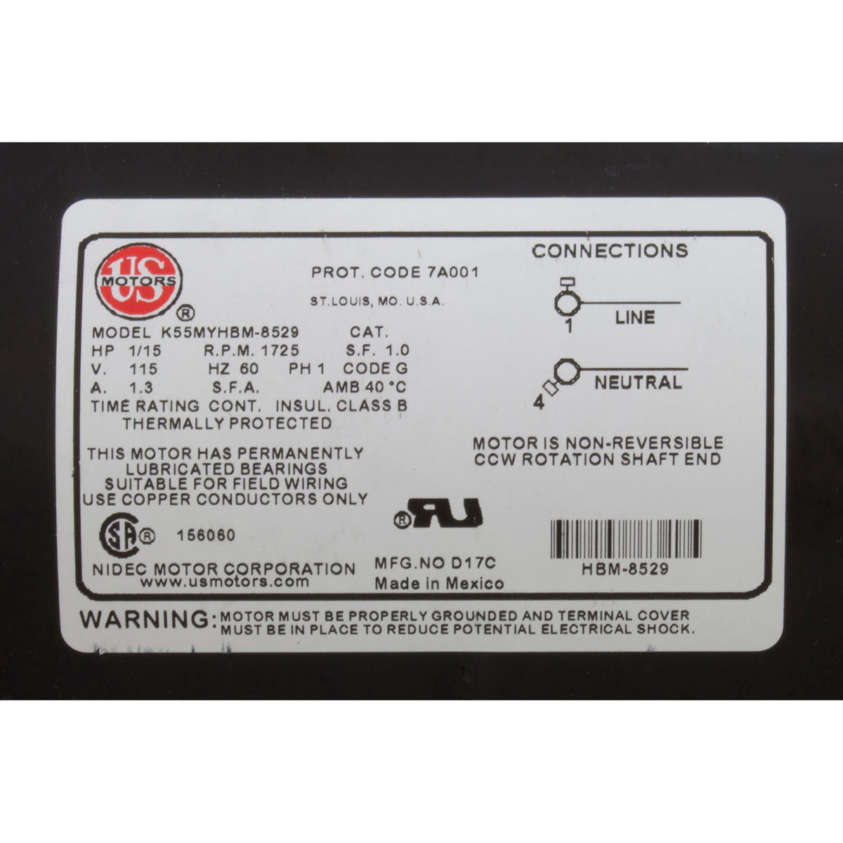 Pump, Circ, WW Iron Might, 1/15hp US Motors, 1-1/2", 230v, 48fr
