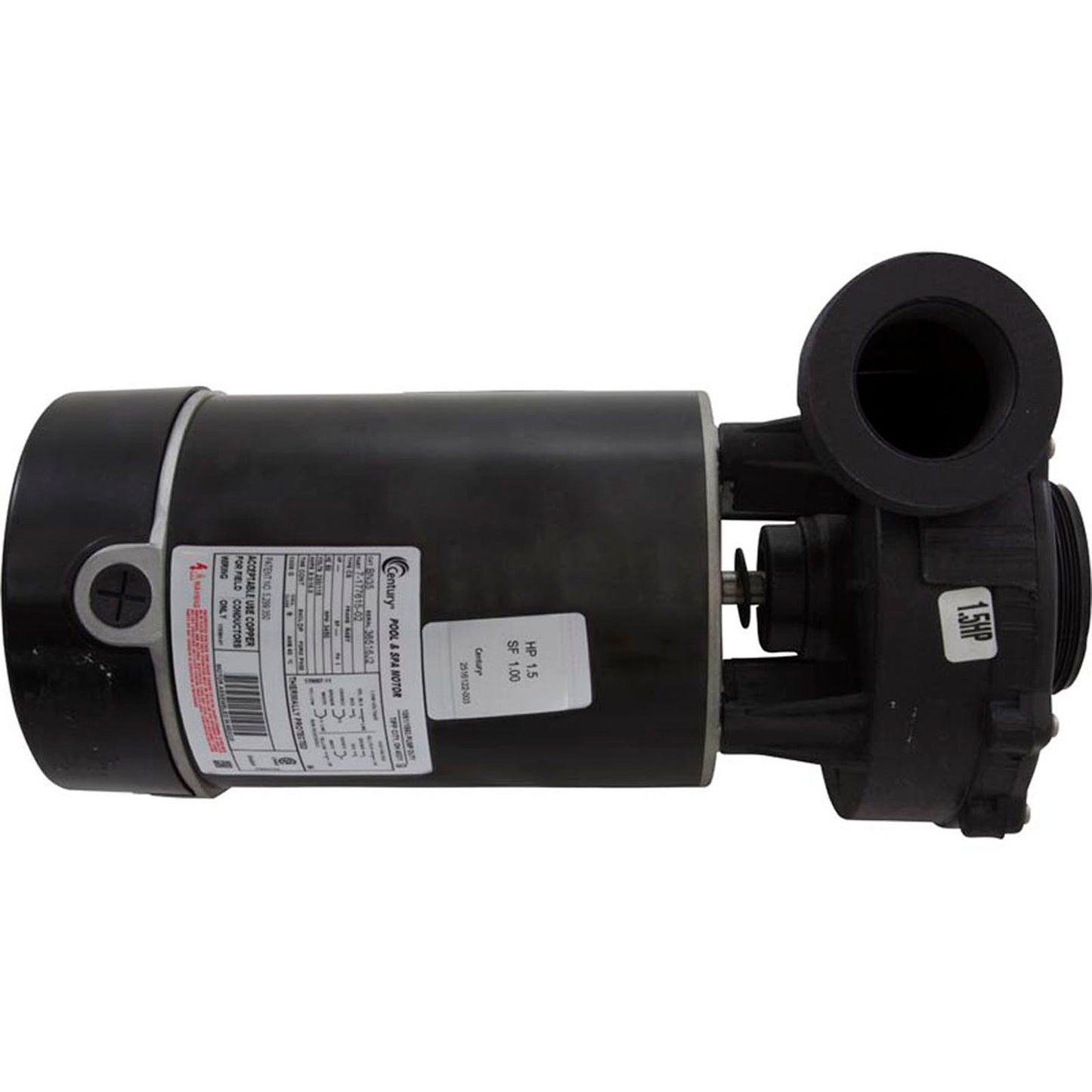 Pump, WW Hi-Flo, 1.5hp Century, Conv, 1-Spd, 48fr, 2"