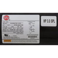 Pump, WW Exec, 3.0hp US Motors, 230v, 2-Spd, 48fr, 2"