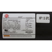 Pump, WW Exec, 1.5hp Nidec, 115v, 2-Speed, 48fr, 2-1/2" x 2", Kit