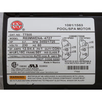 Pump, WW Exec, 4.0hp USMotor, 230v, 2-Spd, 56fr, 2-1/2" x 2"