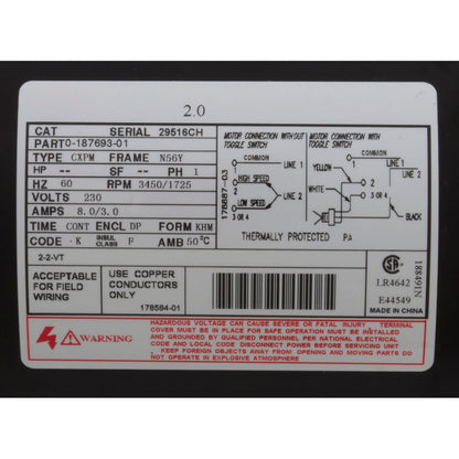 Bomba, WW Exec, motor estadounidense de 2,0 hp, 230 V, 2 velocidades, 56 fr, 2-1/2" x 2"