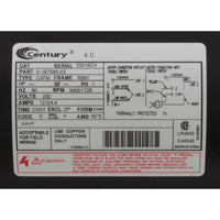 Pump, WW Exec, 4.0hp Century, 230v, 2-Spd, 56fr, 2-1/2" x 2"