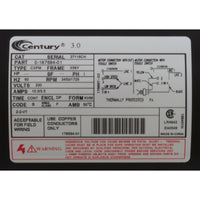 Pump, WW Viper, 3.0hp Century, 230v, 2-Speed, 56fr, 2.5" x 2.5"