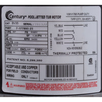 Pump, WW Exec, 1.5hp, 115v, 1-Speed, 48fr, 2", OEM