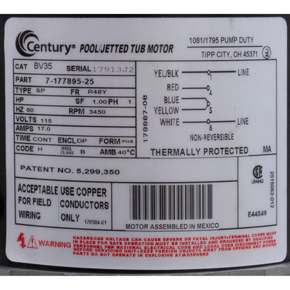 Bomba, WW Exec, 1,5 hp, 115 v, 1 velocidad, 48 fr, 2", OEM