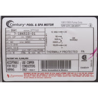 Pump, WW Exec, 4.0hp, 230v, 1-Spd, 48fr, 2-1/2" x 2", OEM