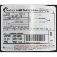 Pump, WW Exec, 2.0hp, 230v, 2-Speed, 48fr, 2-1/2" x 2", OEM