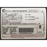 Pump, WW Exec, 3.0hp, 230v, 2-Speed, 48fr, 2-1/2" x 2", OEM