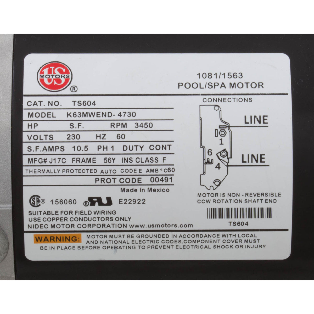 Pump, WW Exec, 3.0hp, 230v, 1-Spd, 56fr, 2", OEM