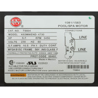 Pump, WW Exec, 3.0hp, 230v, 1-Spd, 56fr, 2-1/2" x 2", OEM