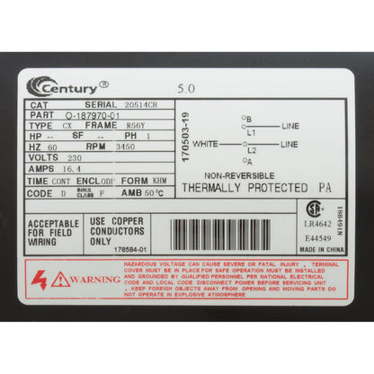 Pump, WW Exec, 5.0hp, 230v, 1-Speed, 56fr, 2", OEM