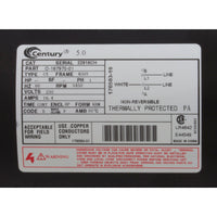 Pump, WW Exec, 5.0hp, 230v, 1-Speed, 56fr, 2-1/2" x 2", OEM