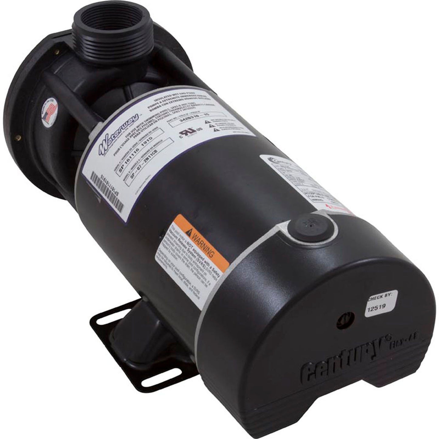 Pump, WW E-Series, 0.75hp, 115v, 2-Speed, 48fr, 1-1/2", OEM