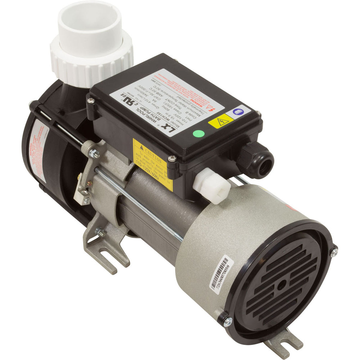 Pump, Bath, LX WCH, 9.0A, 115v, 1.5", w/Air Switch