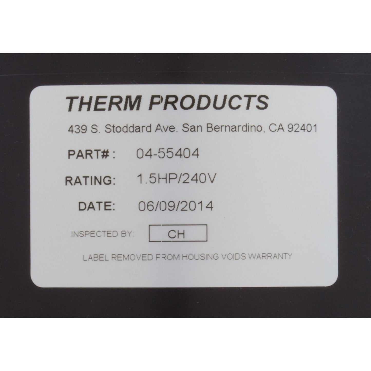 Blower, Therm Products 550, 1.5hp, 230v, AMP Cord
