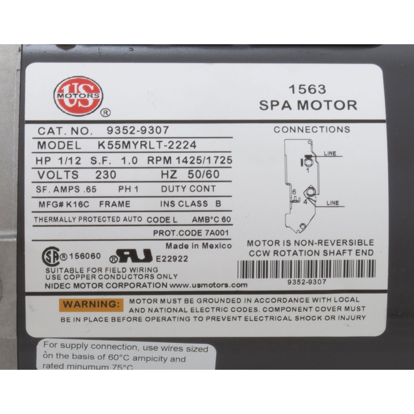 Pompe, Circ, Gecko Aqua Flo CMHP, 1/15hp, 230v, 1-1/2", OEM