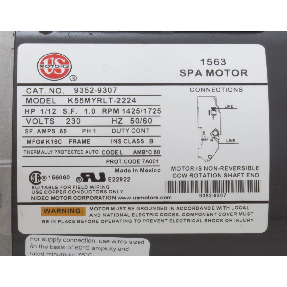 Pump, Circ, Gecko Aqua Flo CMHP, 1/15hp, 230v, 1-1/2", OEM