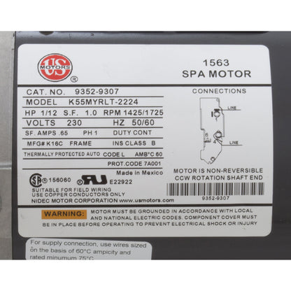 Pompe, Circ, Gecko Aqua Flo CMHP, 1/15hp, 230v, 1-1/2", OEM