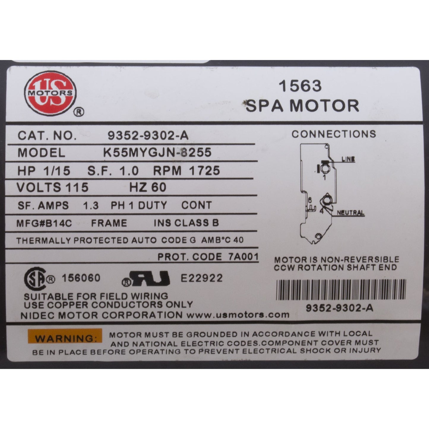 Pump, Circ, Gecko Aqua Flo CMCP, 1/15hp, 115v, 1-1/2", OEM