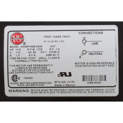 Pump, Circ, Gecko Aqua Flo CMCP, 1/15hp, 115v, 1-1/2", OEM