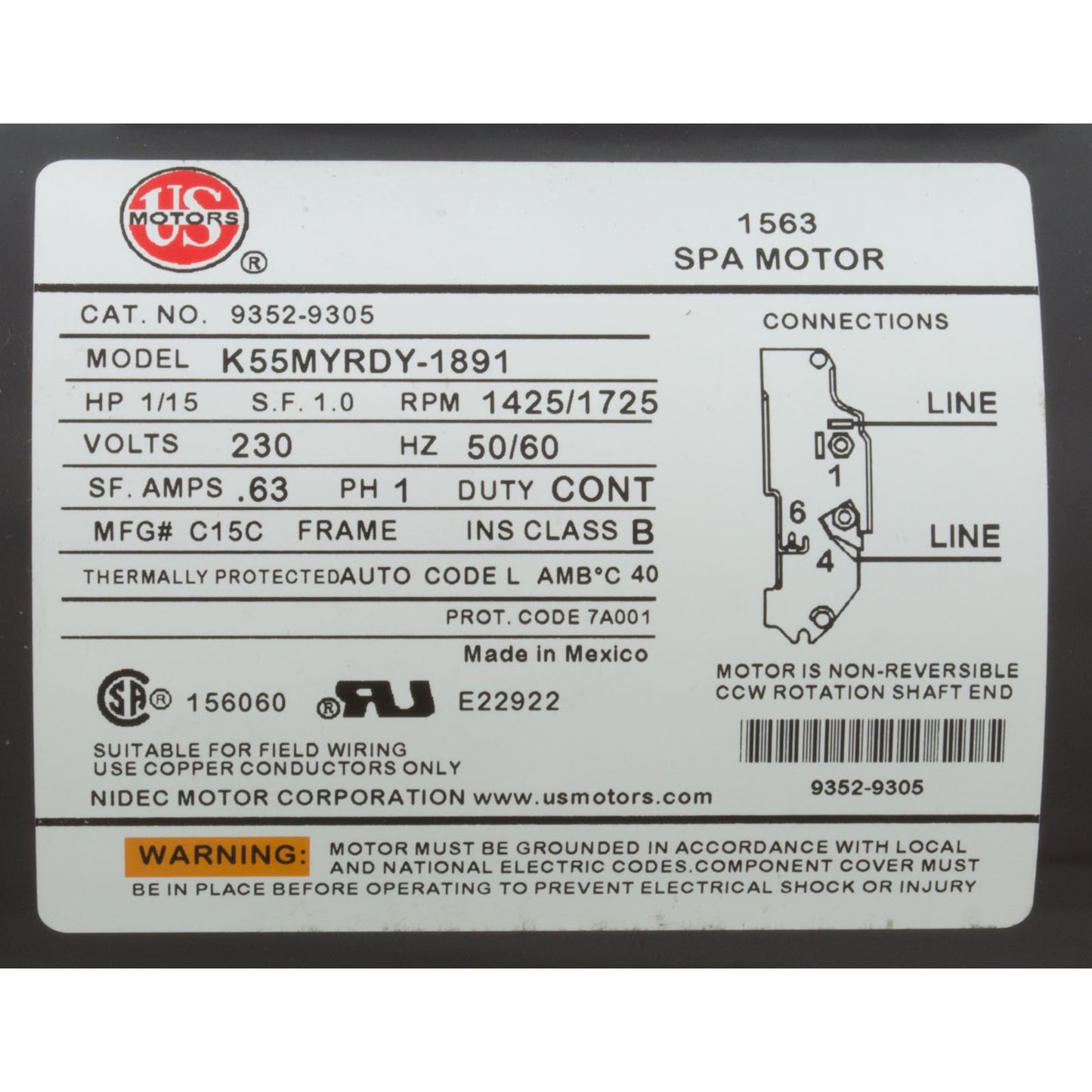 Pump, Circ, Gecko Aqua Flo CMCP, 1/15hp, 230v, 1-1/2", OEM