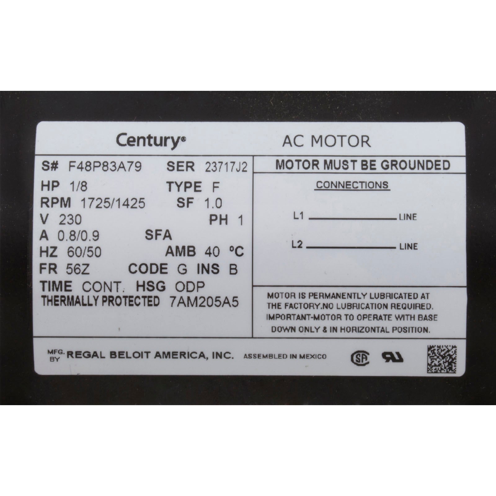 Pump, Circ, Gecko AquaFlo CMHP, 1/15hp Century, 230v, 1-1/2"