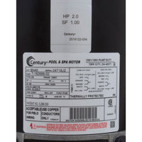 Pump, Aqua Flo FMHP, 2.0hp Century, Conv, 1-Spd, 1-1/2"