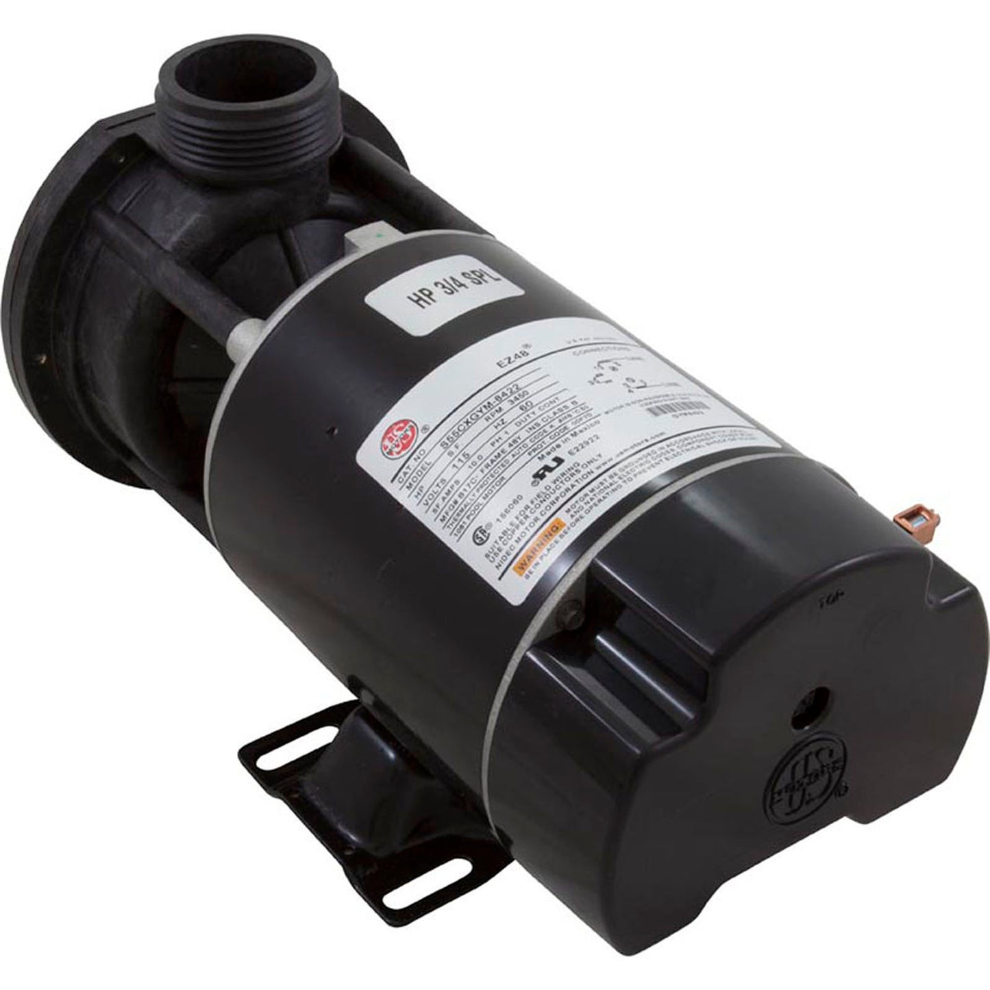 Pump, Aqua Flo FMCP, 0.75hp USMtr, 115v, 1-Spd, 48fr, 1-1/2"