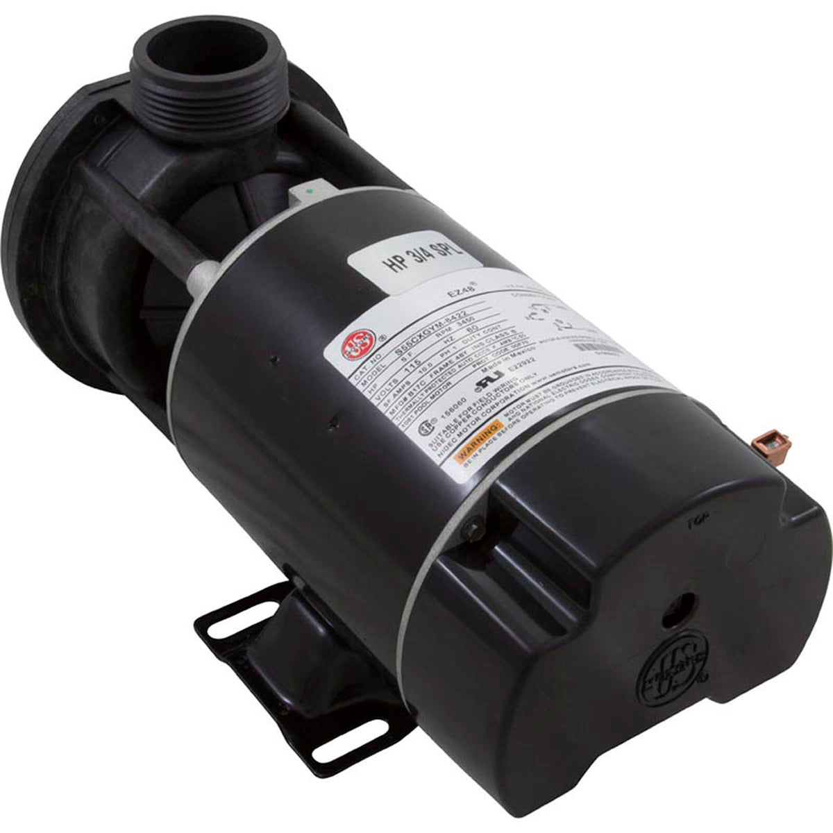 Pump, Aqua Flo FMCP, 0.75SPL, US Motors, 115v, 1-Spd, 48fr, 1-1/2"