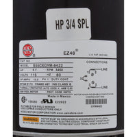 Pump, Aqua Flo FMCP, 0.75SPL, US Motors, 115v, 1-Spd, 48fr, 1-1/2"