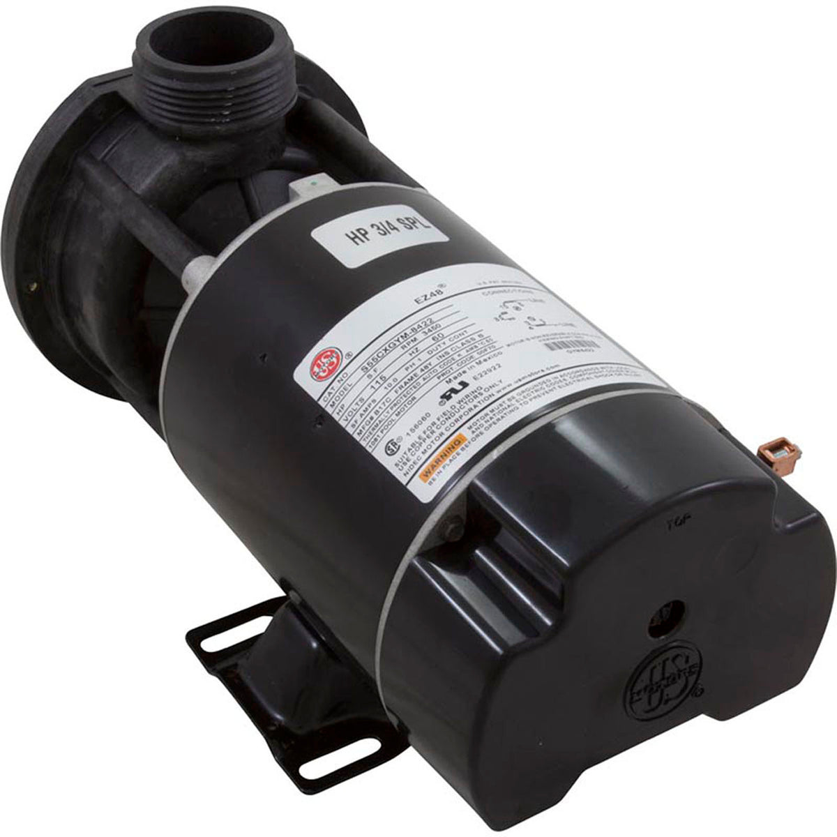 Pump, Aqua Flo TMCP, 0.75hp USMtr, 115v, 1-Speed, 48fr, 1-1/2"