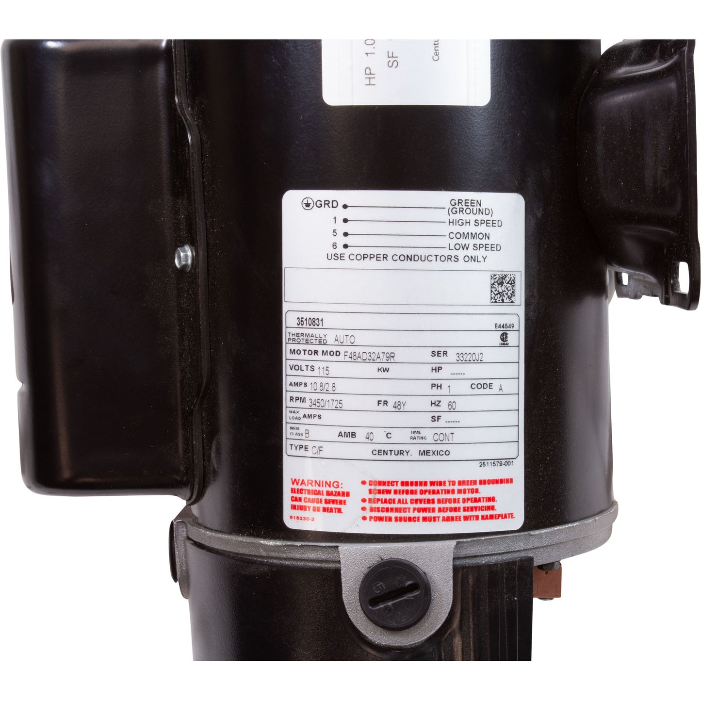 Pump, Aqua Flo XP2, 1.0hp Century, 115v, 2-Speed, 48 Frame, 2"