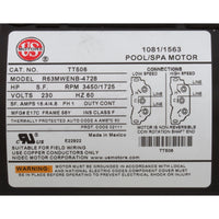 Pump, Aqua Flo XP3, 4.0hp USMotor, 230v, 2-Speed, 56fr, 2-1/2"