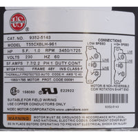 Pump, Aqua Flo FMHP, 1.0ohp/1.5thp, 230v, 2-Spd, 48fr, 1-1/2", OEM