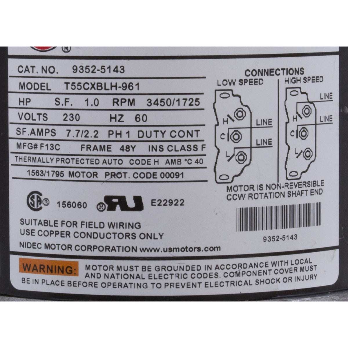 Pump, Aqua Flo FMCP, 1.5ohp/2.0thp , 230v, 2-Spd, 48fr, 1-1/2", OEM