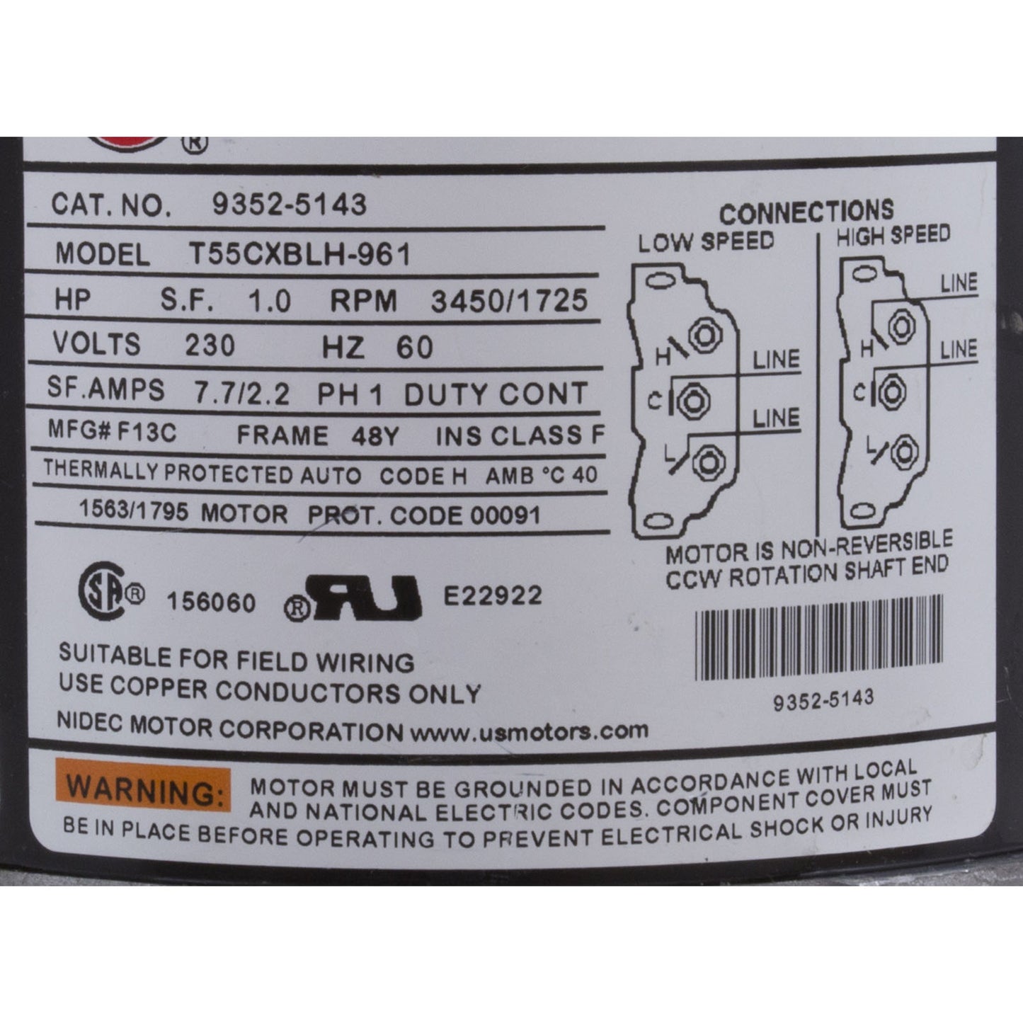 Pump, Aqua Flo FMCP, 1.5ohp/2.0thp , 230v, 2-Spd, 48fr, 1-1/2", OEM