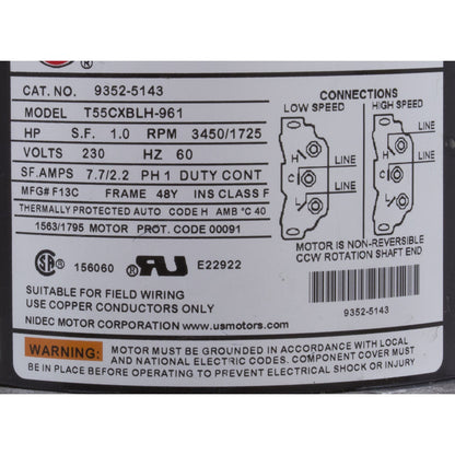 Pump, Aqua Flo FMCP, 1.5ohp/2.0thp , 230v, 2-Spd, 48fr, 1-1/2", OEM