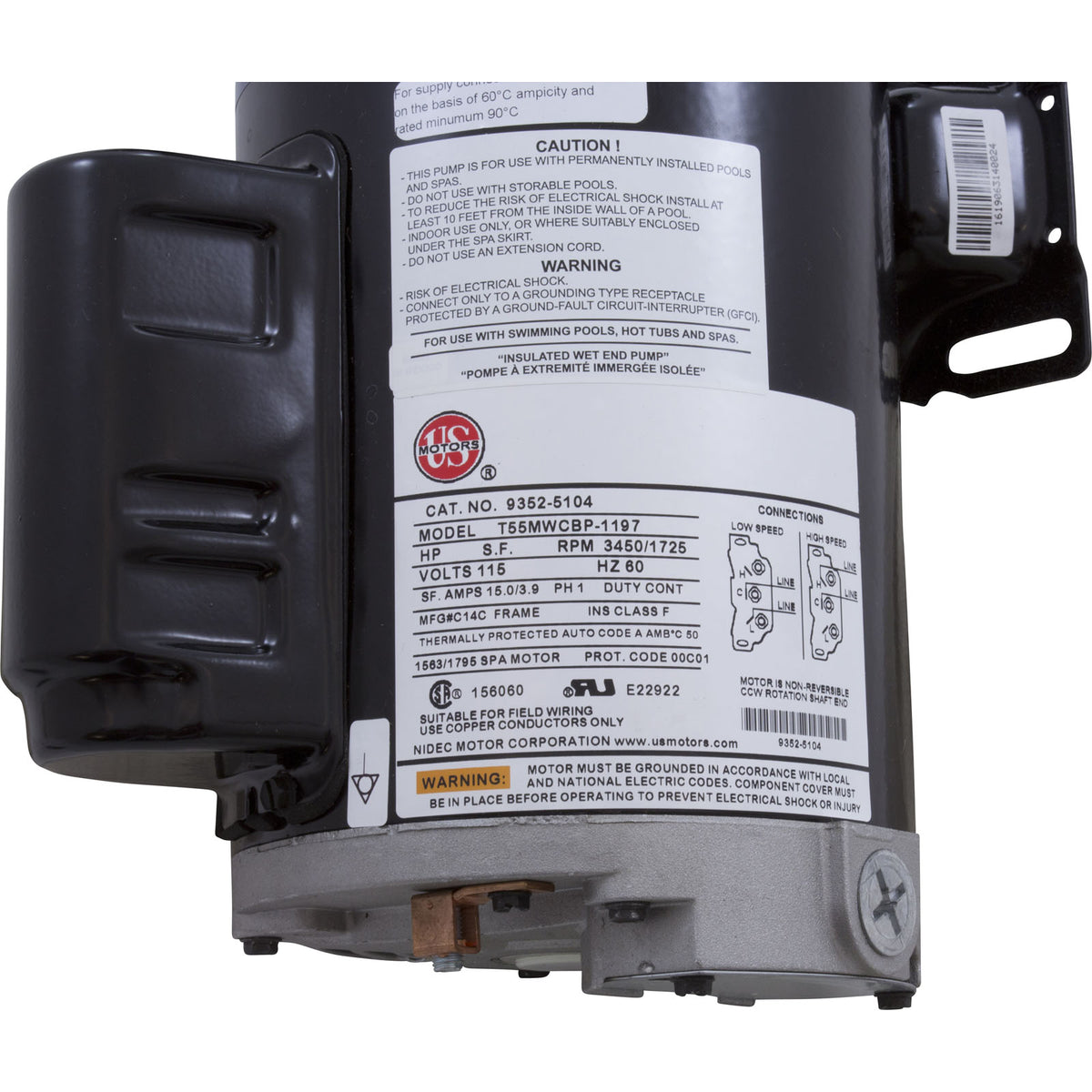 Pump, Aqua Flo XP2, 1.5ohp/2.0thp, 115v, 2-Speed, 48fr, 2", OEM