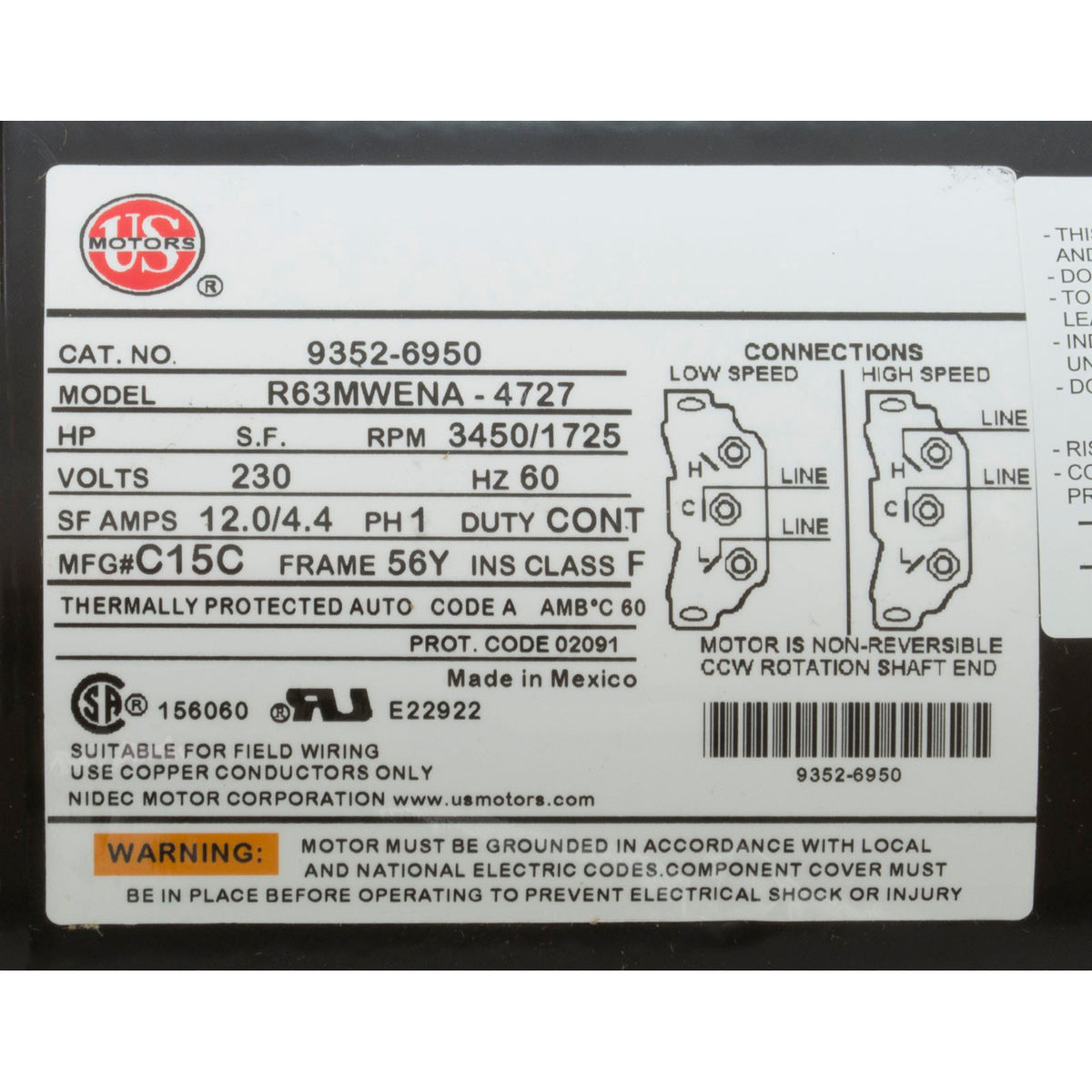 Pump, Gecko XP2E, 4.0thp, 230v, 2-Spd, 56fr, 2.5" Intake, 2"Dis, OEM