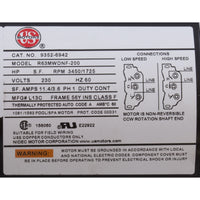 Pump, Aqua Flo XP3, 2.5ohp/3.0thp, 230v, 2-Spd, 56fr, 2-1/2", OEM