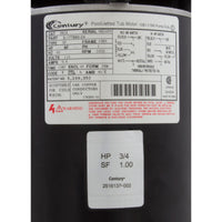 Pump, Ultima, 0.75hp Century, 115v, 1-Spd, 48fr, 1-1/2", Ctr Dis